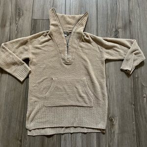 Barefoot Dreams Tan Cowl Neck Sweater